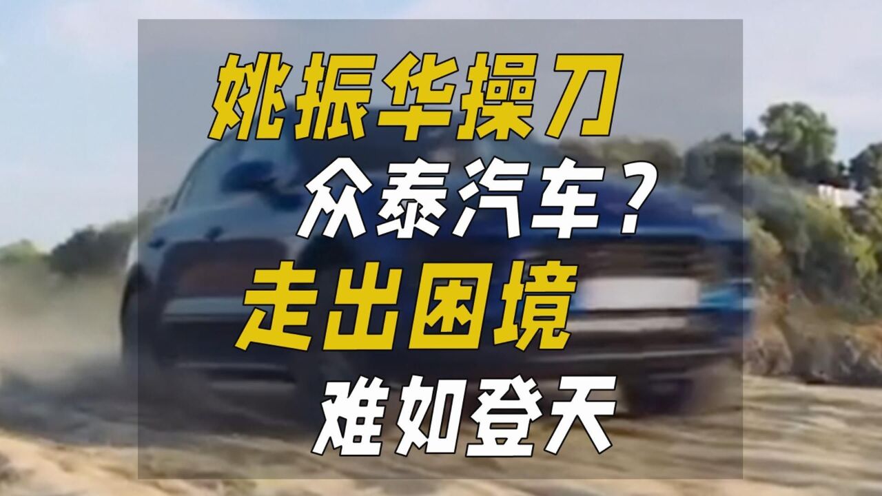 姚振华操刀众泰汽车?走出困境难如登天