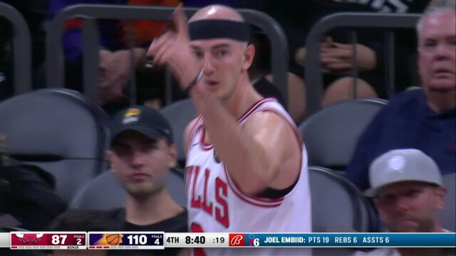 NBA常规赛：公牛vs太阳第4节英文原声回放