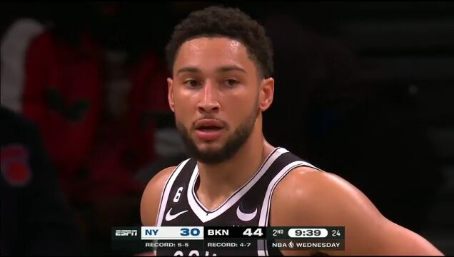 NBA常规赛：尼克斯vs篮网第2节中文解说回放