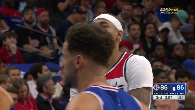 NBA常规赛：奇才vs费城英文原声全场回放