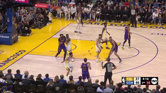 NBA常规赛：湖人vs勇士英文原声全场回放