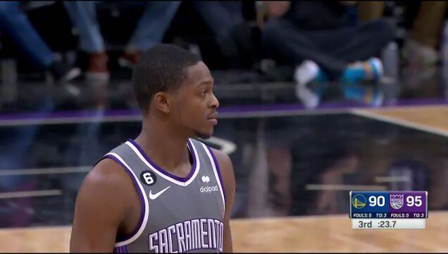 NBA常规赛：勇士vs国王第3节中文解说回放