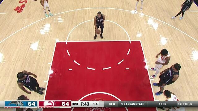 NBA常规赛：魔术vs老鹰第3节中文解说回放