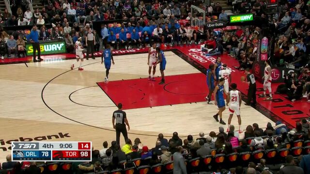 NBA常规赛：魔术vs猛龙第4节中文解说回放