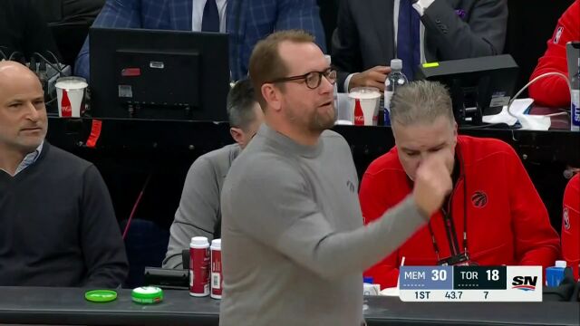 NBA常规赛：灰熊vs猛龙第1节英文原声回放