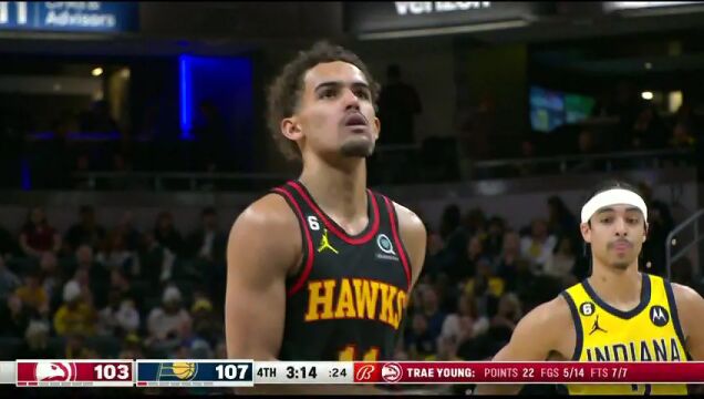 NBA常规赛：老鹰vs步行者 第4节中文解说回放