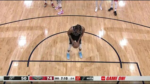 NBA常规赛：马刺vs鹈鹕中文解说全场回放