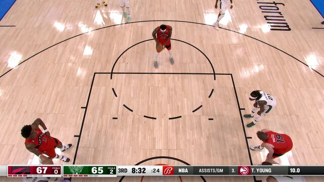 NBA常规赛：猛龙vs雄鹿第3节中文解说回放
