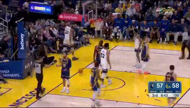 NBA常规赛：森林狼vs勇士中文解说全场回放