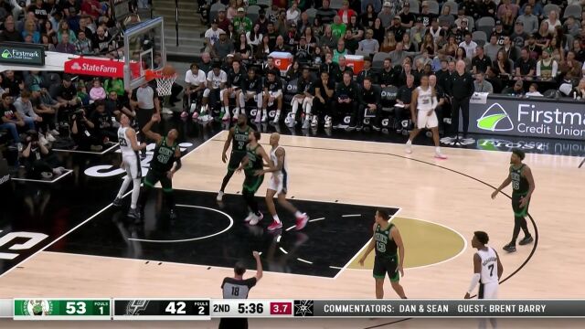 马刺vs凯尔特人交战记录 塔图姆与约翰逊谁才是更好的篮板守护者