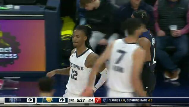 NBA常规赛：灰熊vs步行者英文原声全场回放