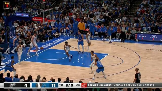 回顾独行侠vs马刺交战记录 东契奇状态神勇能否带队六连胜