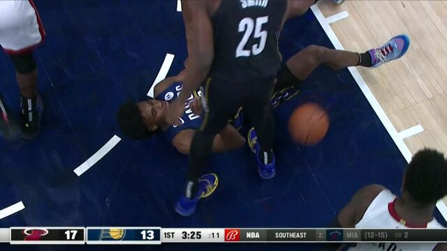 NBA常规赛：热火vs步行者 第1节中文解说回放