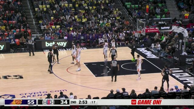 NBA常规赛：太阳vs快船第2节英文原声回放