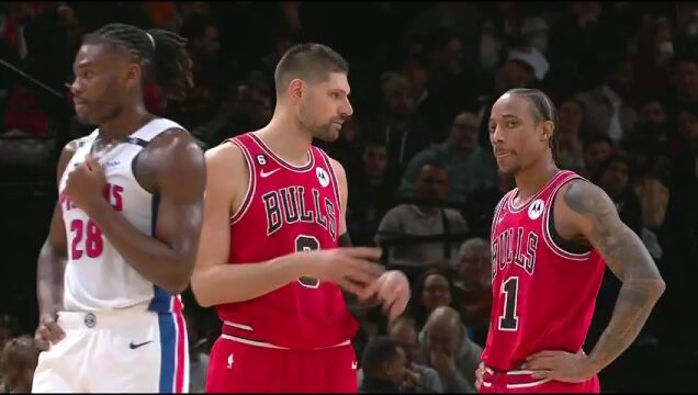 NBA常规赛：公牛vs活塞第2节中文解说回放
