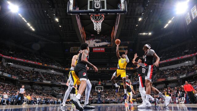 马瑟林vs开拓者集锦 砍全队最高19分反击暴扣双手虐筐