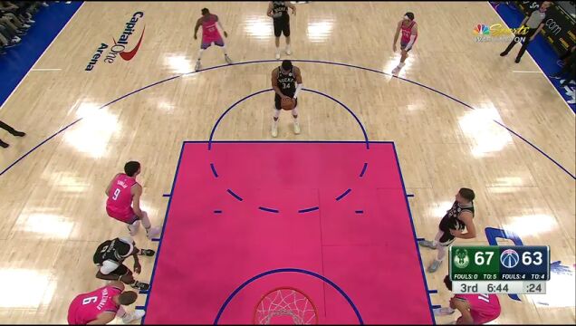 NBA常规赛：雄鹿vs奇才英文原声全场回放