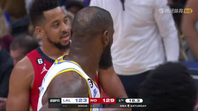 NBA常规赛：湖人vs鹈鹕第4节英文原声回放