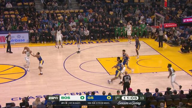 克莱找回3D属性连续防下塔图姆 再干拔跳投拿到首分