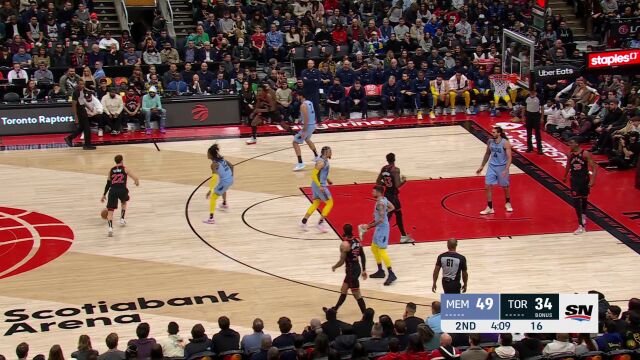 灰熊vs猛龙精华回放 灰熊六人上双兵不血刃战胜猛龙