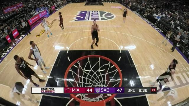 NBA夏季联赛：热火vs国王第3节英文原声回放