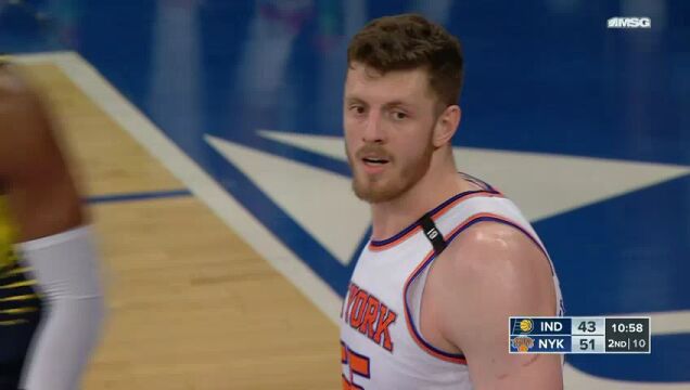 NBA常规赛：步行者vs尼克斯第2节中文解说回放