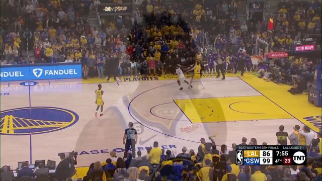 湖人vs勇士第4节英文原声回放