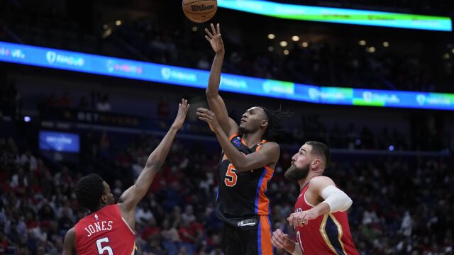 尼克斯105-113鹈鹕 尼克斯东部第五首轮对战骑士