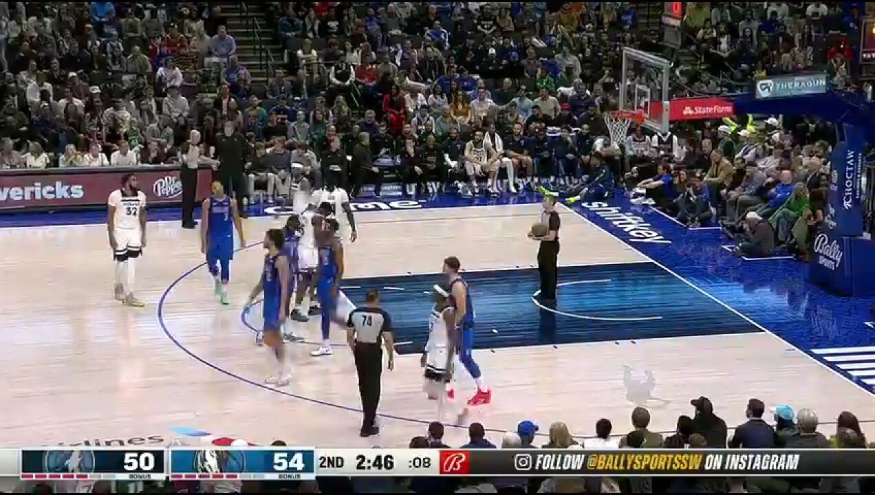 NBA常规赛:森林狼vs独行侠英文原声全场回放