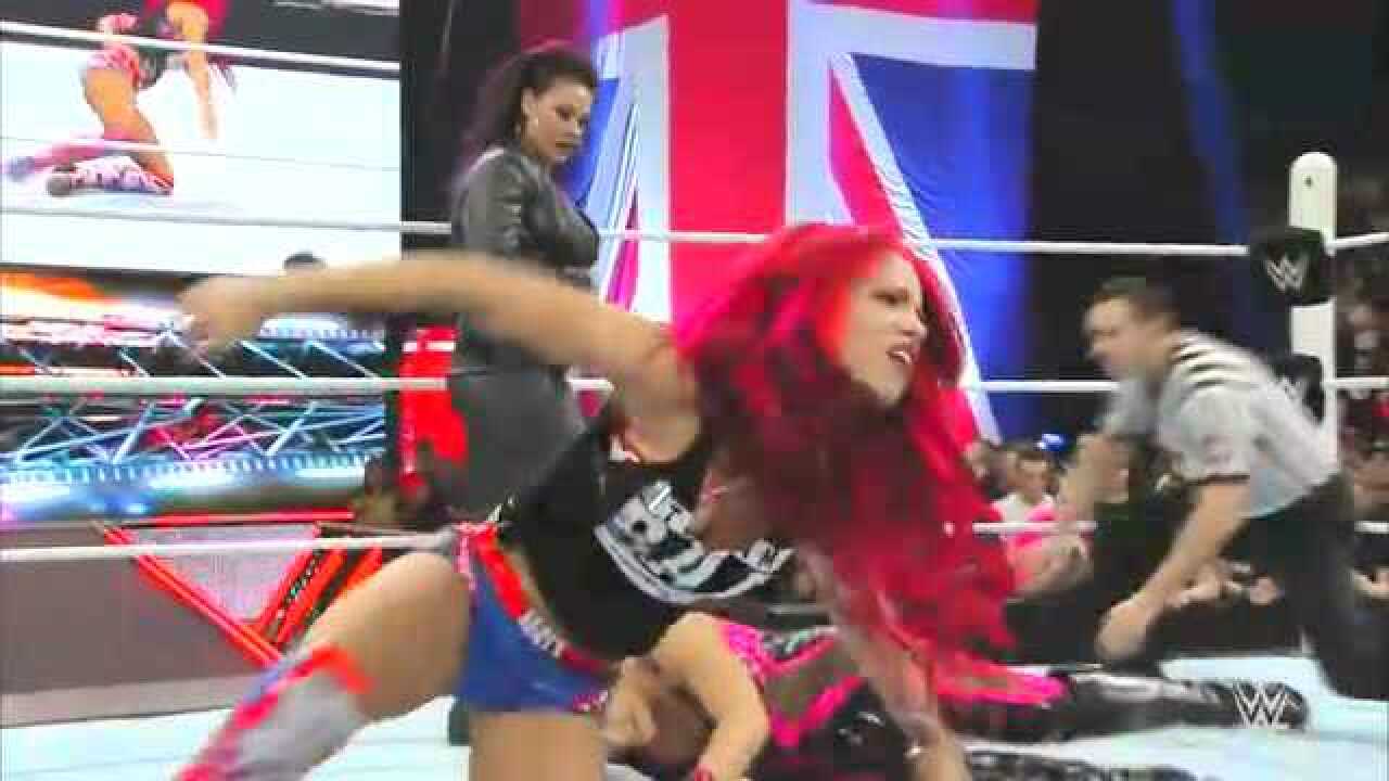 WWE美女格斗赛!真是大饱眼福