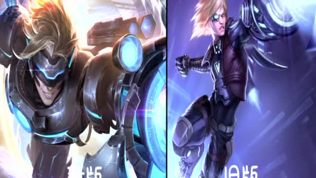LOL：EZ皮肤原画改版，新版未来战士科技风十足，冒险精神翻身了_腾讯视频