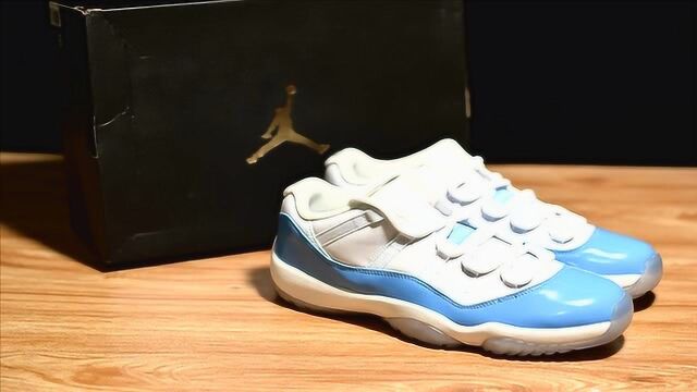 aj11北卡蓝low Air Jordan 11 Low Columbia AJ11 实战球鞋 近赏