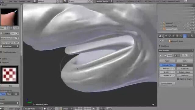 blenderCGC 课堂雕刻狼人Pt. 2制作牙齿