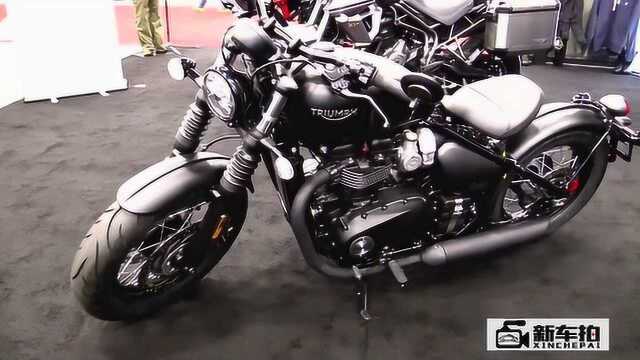 最酷的英伦巡航摩托!2019 凯旋 Bonneville Bobber Black 1200