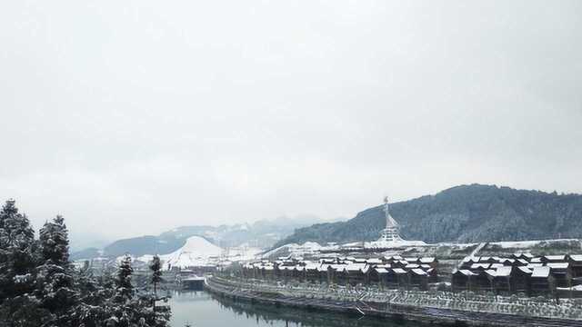 贵州大雪犹如东北《剑河城之冬雪》