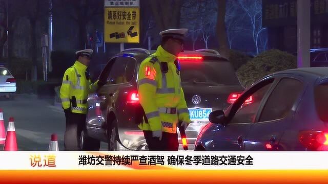 潍坊交警持续严查酒驾,确保冬季道路交通安全