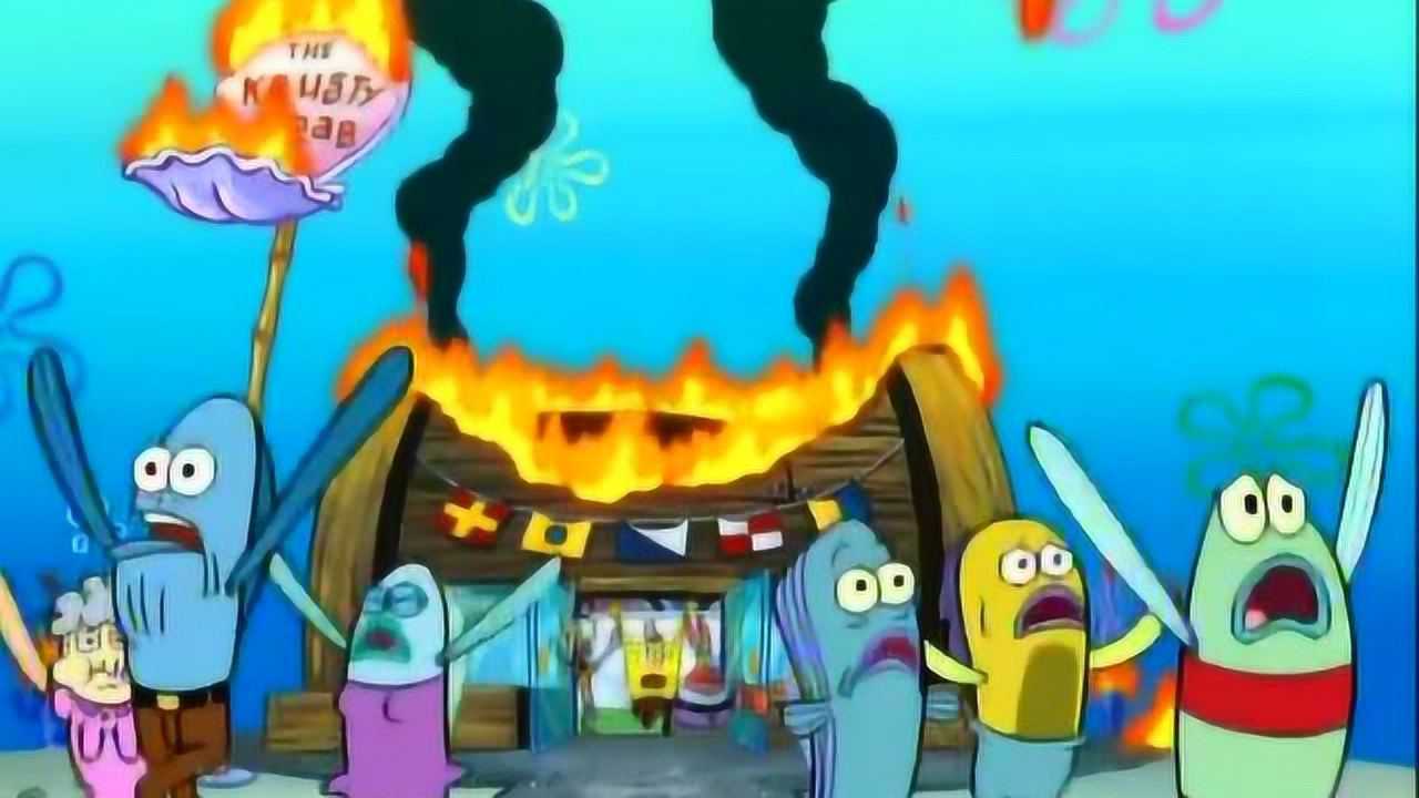 海绵宝宝火山爆发