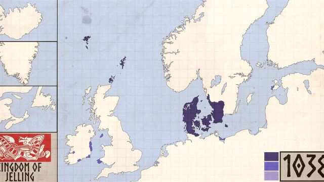 维京海盗分布历史地图,从日德兰半岛发家,遍布北欧沿海各地区
