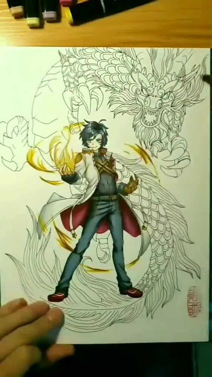斗罗大陆之龙王传说唐舞麟全身画送给大家