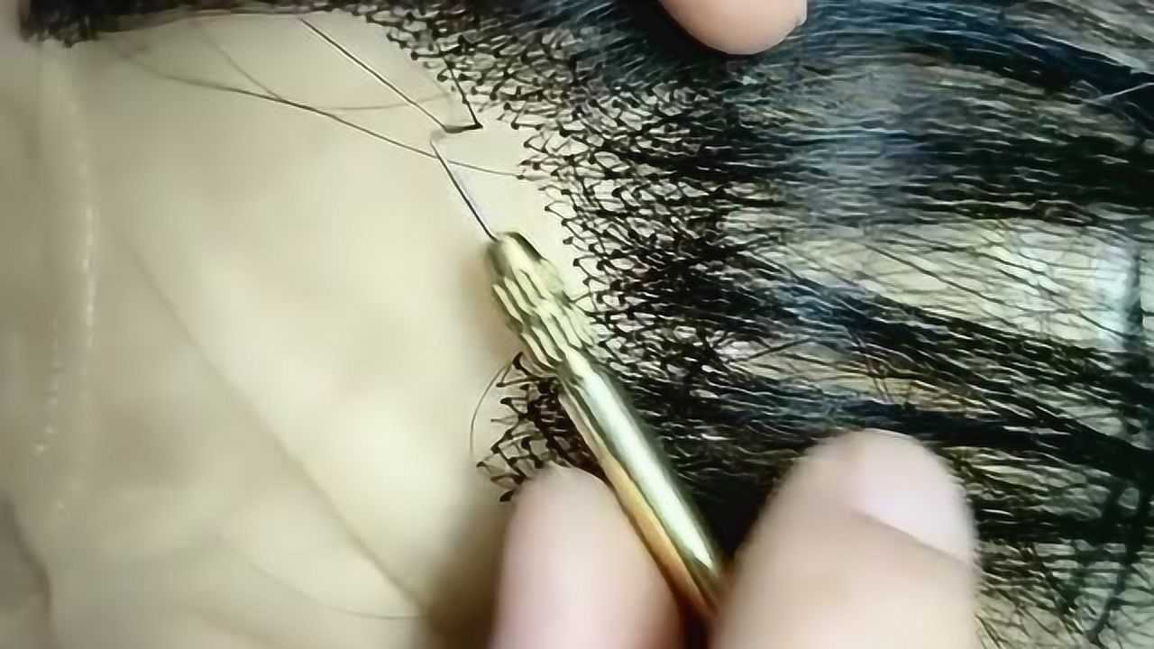 真人发假发钩织技术原来假发是这样制作的对手法的要求很是苛刻