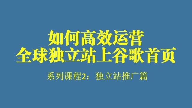 外贸独立站研习社2020