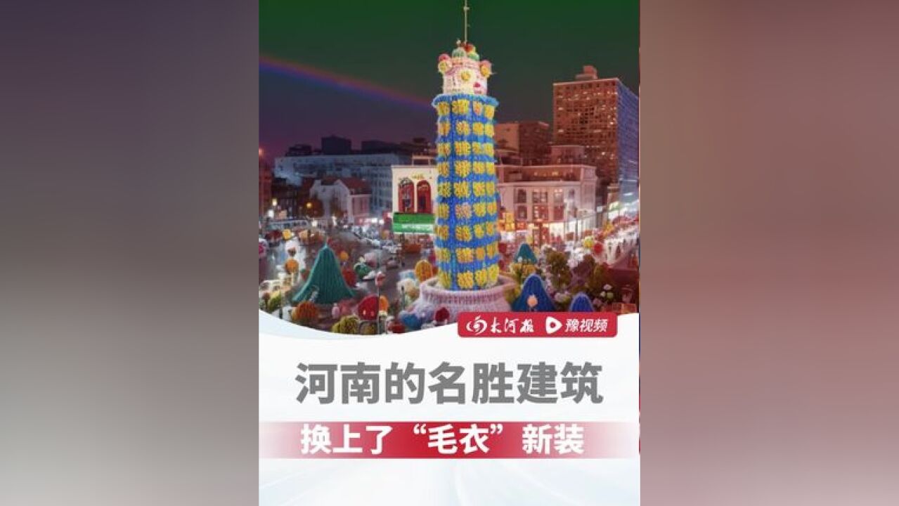 最近河南降温啦,名胜建筑也换上了新装