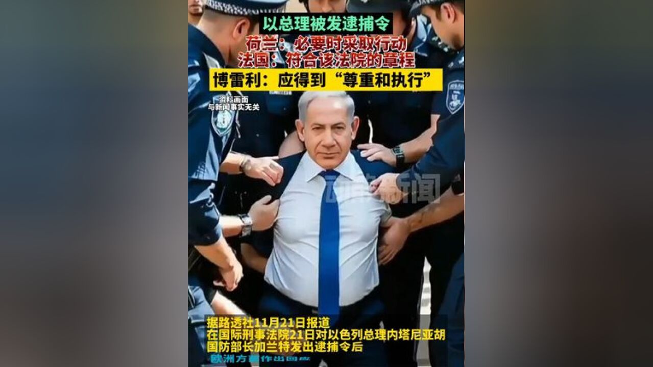 以总理被发逮捕令! 荷兰:必要时采取行动 法国:符合该法院的章程 博雷利:应得到“尊重和执行”