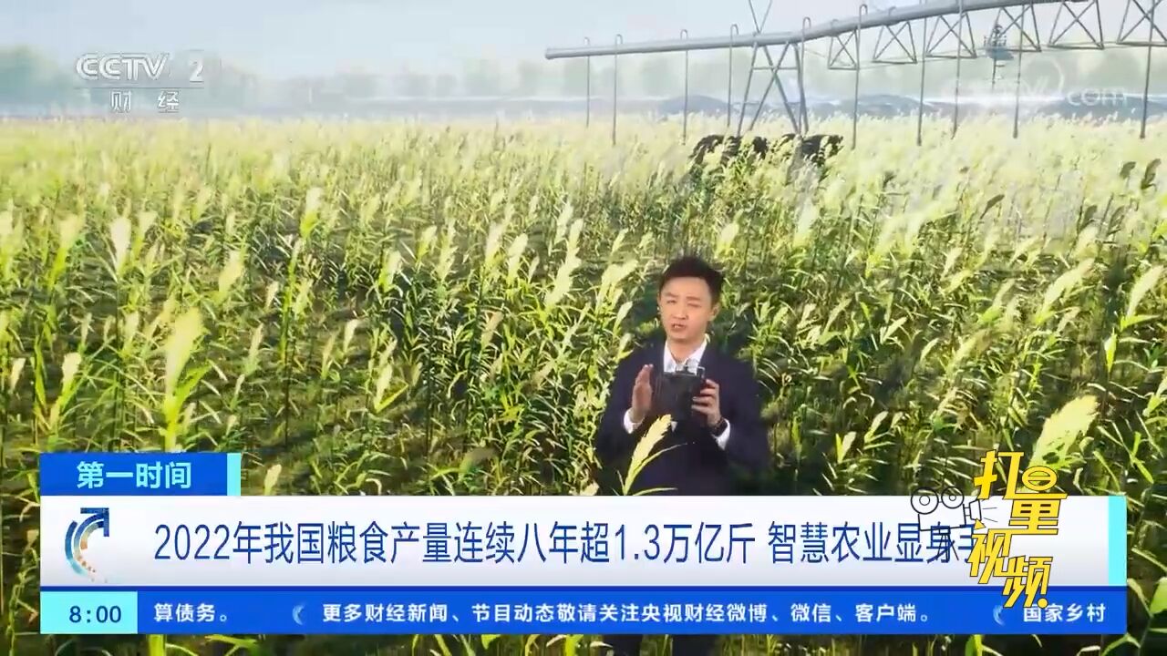 2022年我国粮食产量连续8年超1.3万亿斤,智慧农业显身手