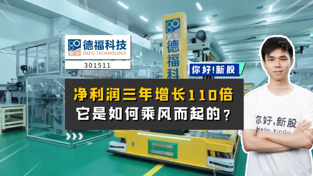 德福科技:净利润三年增长110倍,它是如何乘风而起的?