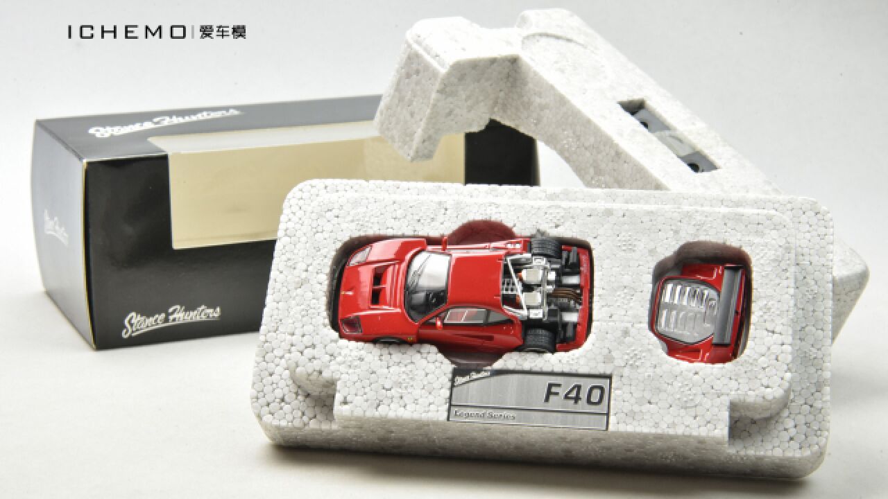 开盖不过瘾!Stance Hunters 1:64 合金材质 F40 LM 汽车模型