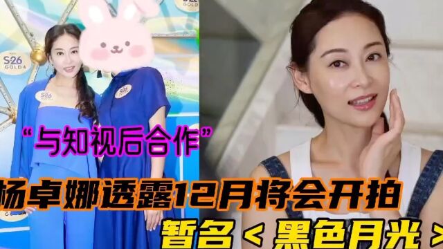 杨卓娜透露12月将会开拍,暂名《黑色月光》首次与视后妹妹合作