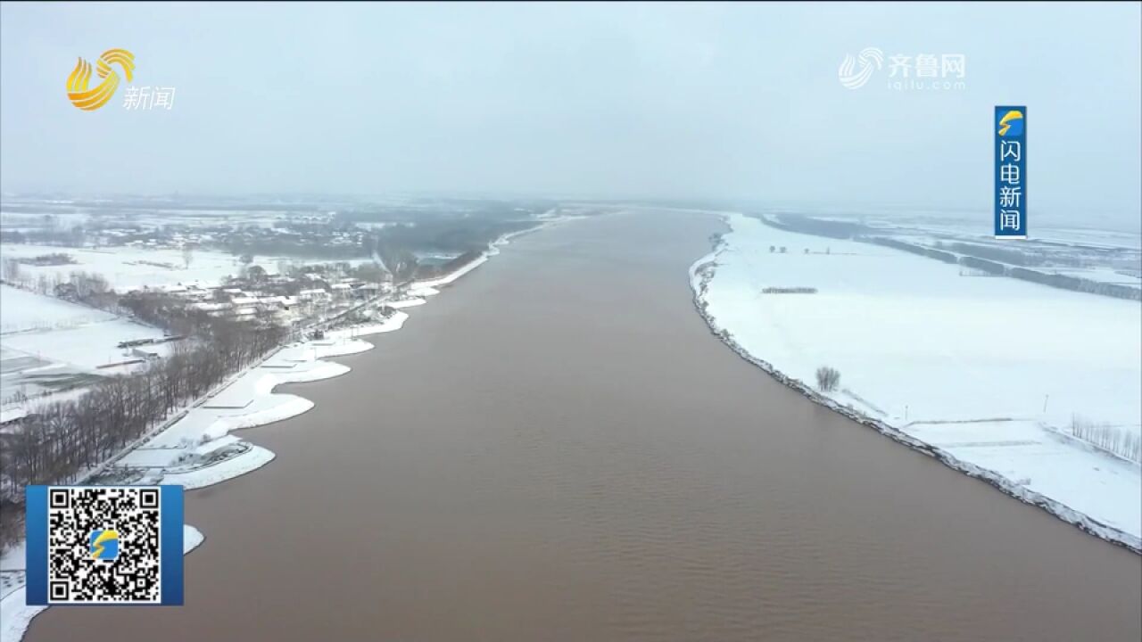 黄河奔腾雪海中,群鸭嬉戏入画来!一起线上大雪过后的黄河美景