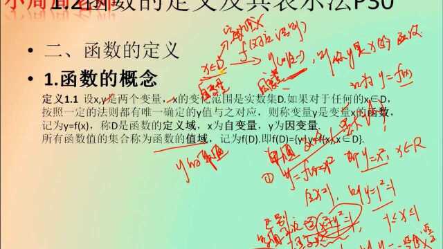 1.2.1(1)函数的概念高等数学(工专)00022基础