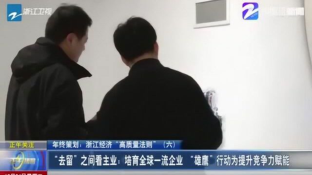 年终策划:浙江经济“高质量法则”“雄鹰”行动为提升竞争力赋能